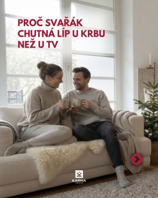 Svařák chutná nejlíp tam, kde praská dřevo, ne křičí reklamy. 🍷🔥 U krbu se čas zpomalí, rozhovory ztichnou do hloubky a...